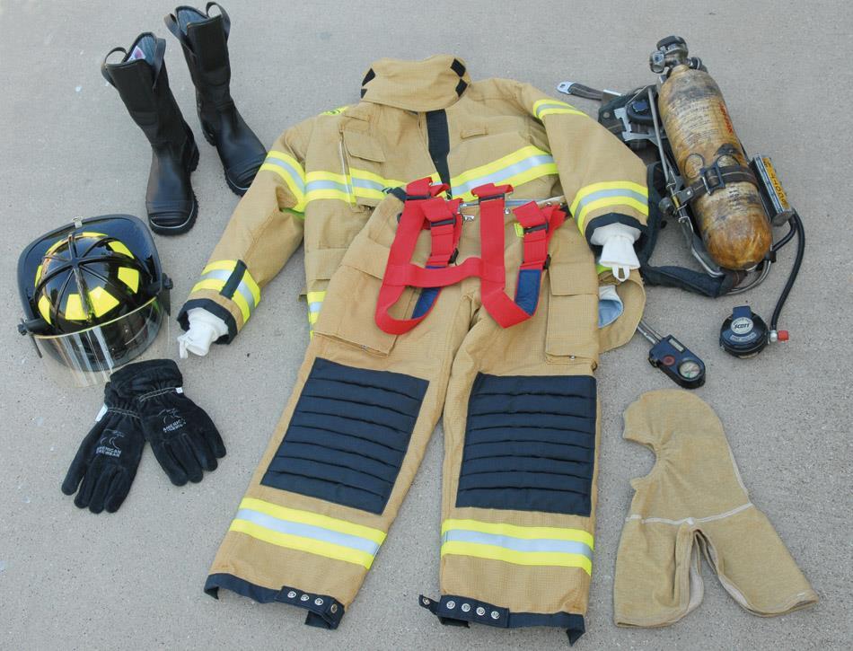 Structural Firefighting Ensemble Structural firefighting PPE is designed to be worn with SCBA.