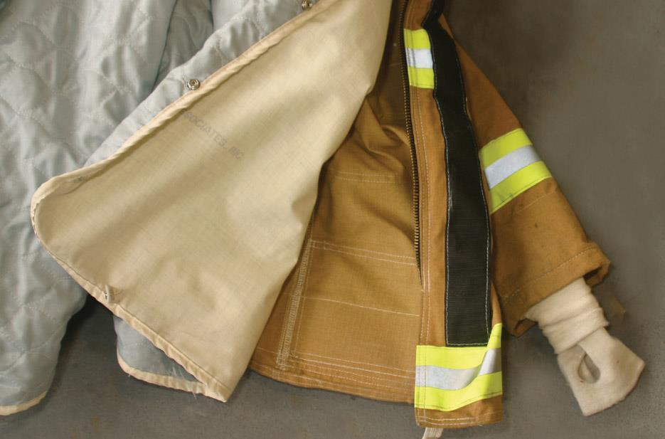 Protection Provided by Turnout Gear (3 of 4) Sleeves have wristlets to keep out liquids or hot embers.