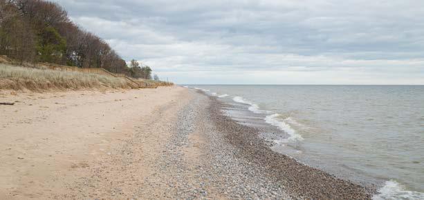This beautiful rocky beach located in Fennville, MI has it all 630 feet of public beach, sandy areas for relaxing, wooded areas to