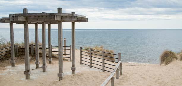 There are nearly endless exploration opportunities at Kirk Park, whether you want to walk along the coastline, hike through the wooded trails or climb the sand dunes.