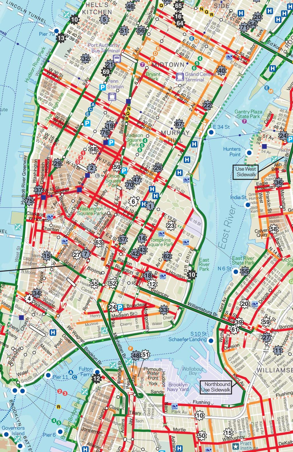 NYC Bike Map Know Your Lanes New York City s more than 800 miles of bike facilities are