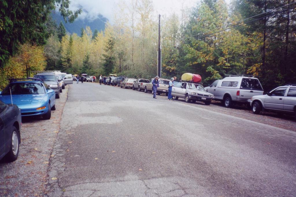 Current Parking Situation Parking at the current take-out along Tanner Road is limited and when the Middle-Middle is running on a weekend, boater cars quickly fill the available parking along this