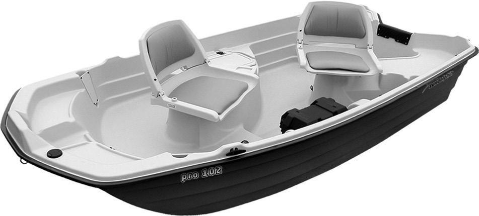 (battery not included) Also Features: Meets CE and US Coast Guard Safety Standards Made of durable, dentresistant High Density Polyethylene Fits in the back of a pickup, no trailer needed Pre-wired