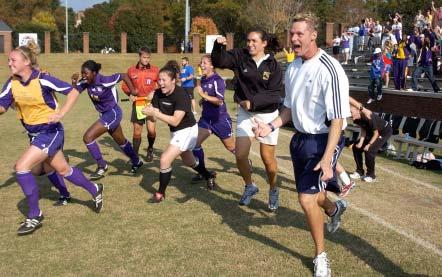 headed the ball past Furman s keeper to lift the Catamounts to a 1-0 victory over the Lady Paladins en route to winnning the 2005 Southern Conference Championship at Furman s Stone Stadium.