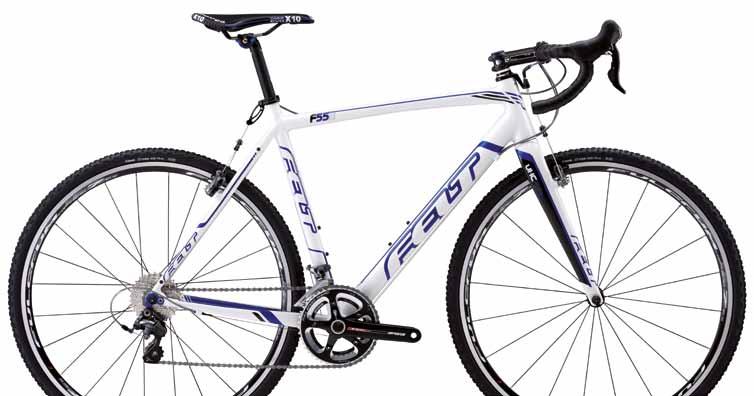 F55X 23 F55X FRAME ALLOY 7005 SUPERLIGHT BUTTED W/ HYDROFORMED COLOR GLOSS WHITE FORK FELT CYCLOCROSS UHC PERFORMANCE