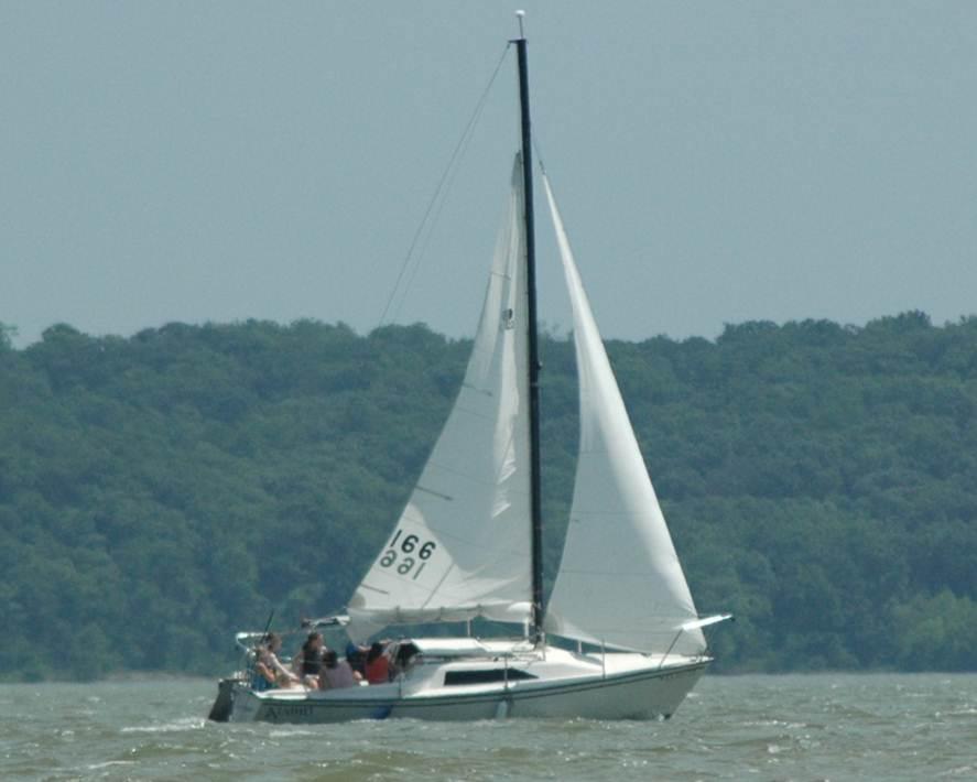 Chapter 5 lake is sufficiently large to sail in a trimmed state for 5-10 minutes, providing the opportunity to repeat maneuvers several times while sailing in the same trim condition thus enabling