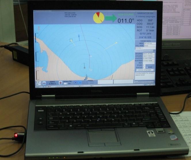 Verification of navigational decision supporting system on the ECDIS simulator Organization) and international conventions.