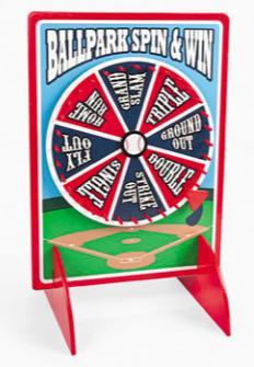 Game is 34" tall and comes with two plastic balls. $24.