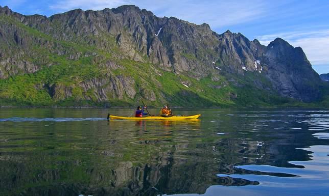 Norway: Lofoten Islands Expedition 8 day trip 6 days kayaking Situated approximately 150-200 kilometres above the Arctic Circle, the Lofoten Island archipelago is renowned for its stunning scenery