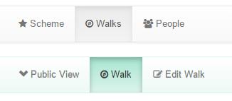 the walks in your scheme. To open a walk you can either click on the walk name, or on the blue open button.