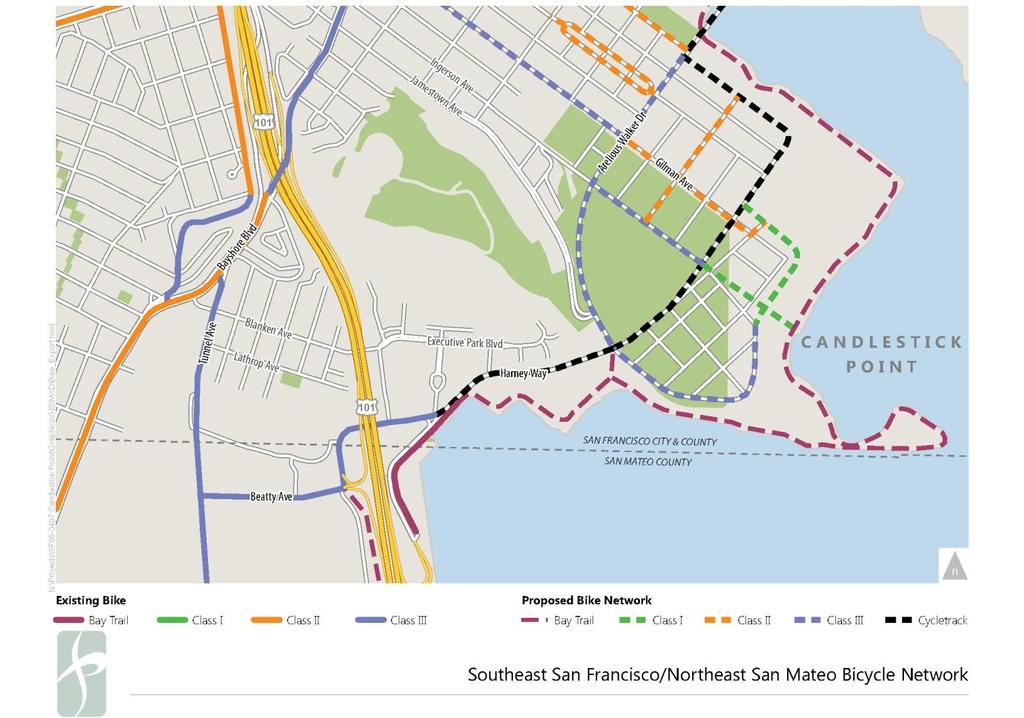 Assumptions Update Bicycle Network Candlestick Point/Hunters Point Shipyard Plan Alanna