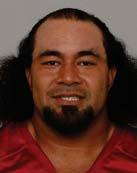 90 ISAAC SOPOAGA (SOW-poh-AH-guh) DEFENSIVE END considered as one of the strongest players on team, he is one of three dumbbells.