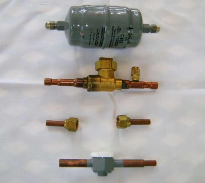 Filter, Sight Glass and Isolating Valves Liquid Line Filter Isolating Valve