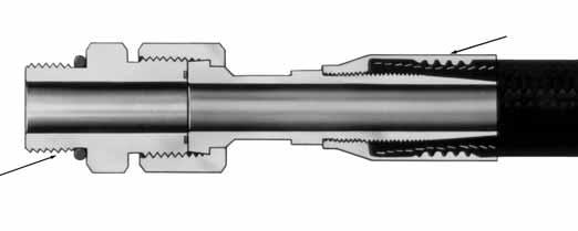 It is a compression type fitting that works on a variety of tubing (See page 376 for tubing specifications). See page 311 for assembly instructions. ORS-TF Kit Part No.