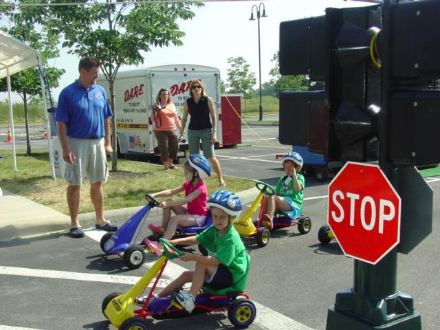 Safety Town: The Safety Town program is a safety awareness program held each summer by the Village of Police Department for children who will be entering kindergarten or first grade in the fall.