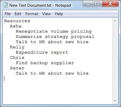 to Clipboard, then paste the text into an e-mail or document that summarizes