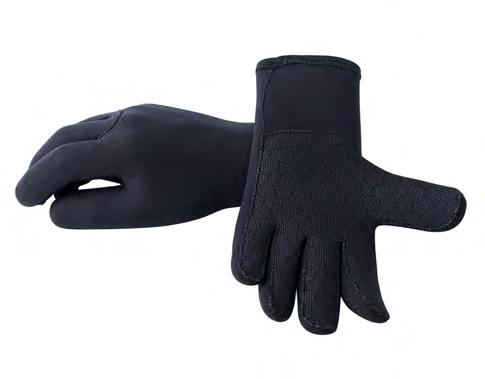 Jako Geoprene with an extended neck closes out as much water as possible to prevent it from circulating inside the hood. 0246-0630 Line Glove 5 Finger, 1.5mm S 0246-0641 Line Glove 5 Finger, 1.