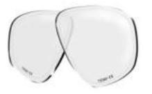 Under water photographers POSEIDON FACT JETSTREAM P.P. A low volume mask that fits most faces. A robust frame and with optical lenses.