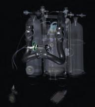 6011-050 Recreational Counter Lungs For the larger or technical rebreather diver. 8.2 liter volume.