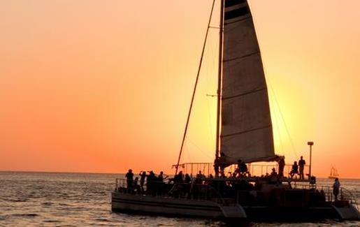 Activity Description Join us as we sail into the Pacific for a breathtaking sunset aboard Cabo s most luxurious sailing catamaran.