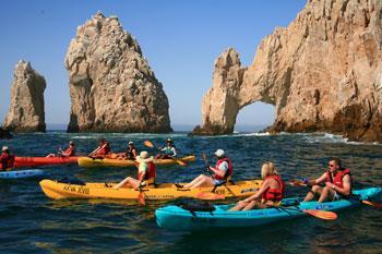Activity Description Exploring the turquoise waters of the Sea of Cortez meeting the Pacific Ocean, visiting the famous Arch on a glass bottom Kayak &