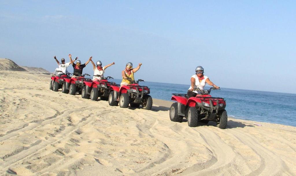 ATV MIGRIÑO TOUR TIMES: 8 AM, 10:30 AM, 1 PM, 3:30 PM INCLUDES: Tax, park entrance fee, insurance, round trip transportation, guided activity, helmet, goggles & bandanas. Bottled water during tour.