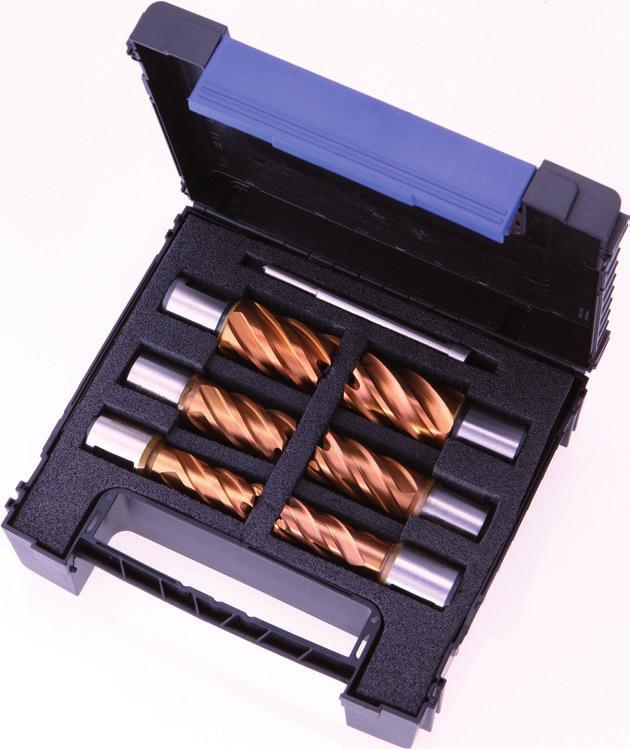 Core Drill Cassette Six BDS core drills of the most common sizes in a solid metal cassette.