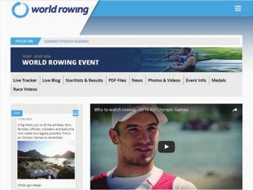 6 PHOTOS & VIDEOS All World Rowing events in photo galleries, YouTube videos including interviews, coaching