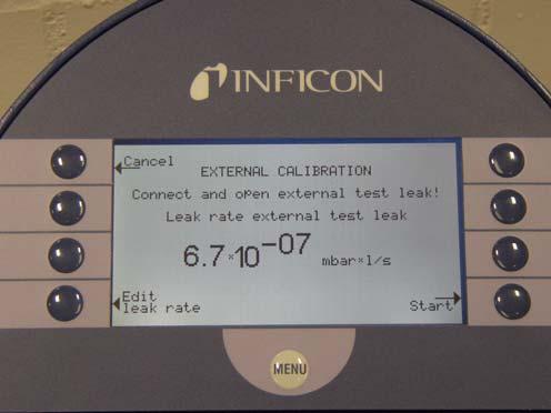 After External Calibration (Soft Key no. 8) has been chosen the following messages are displayed and the described actions are required: iina70e 07.fm (0604) Fig.