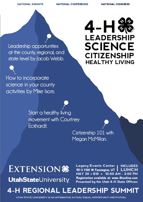 Northern Regional Leadership Summit The upcoming Northern Regional Leadership Summit is a wonderful opportunity for 9th - 12th graders to be exposed to national leadership information collected by
