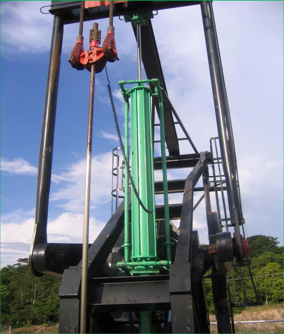 The Beam Gas Compressor enables a pump jack to bring more oil to the surface with each stroke.