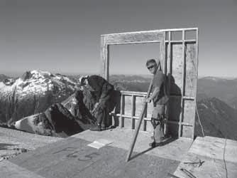 Peter Taylor and Joe Baker erect the first wall of the Jim Haberl Hut in 2005 PHOTO BY SUE OAKEY-BAKER 1907 Winnipeg Section, renamed Manitoba Section circa 1990 1907 Calgary Section 1907 Toronto