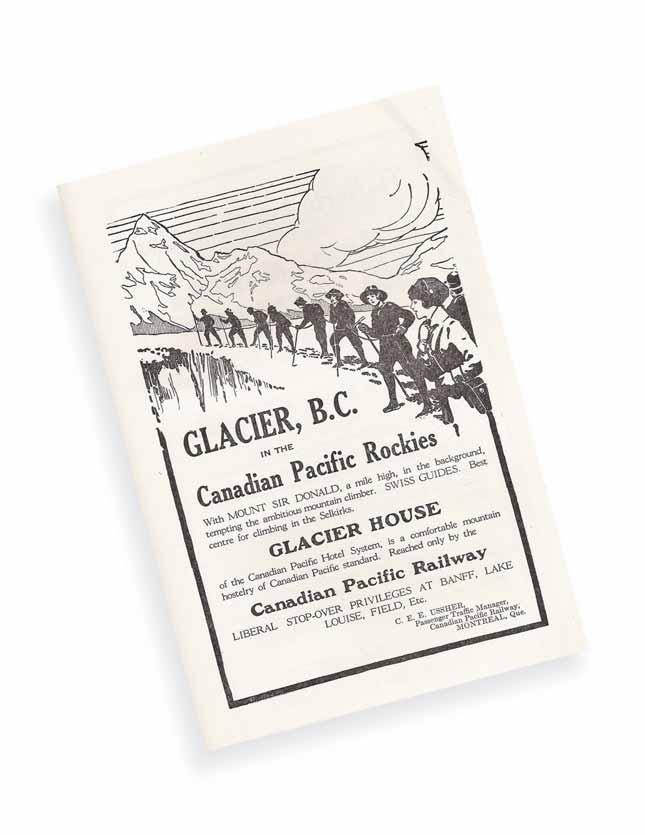 Congratulations on your first 100 years CPR ad which appeared in the Canadian Alpine Journal,