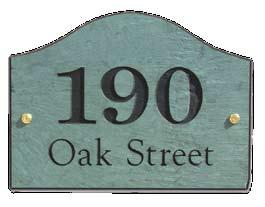 LOAF & ARCH ADDRESS PLAQUES LOAF PLAQUES #31408BG (use 1 for 8 x 12 ) $75.