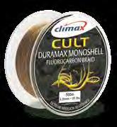 CULT DURAMAX MONOSHELL The innovative eight-carrier carp braid from Climax.