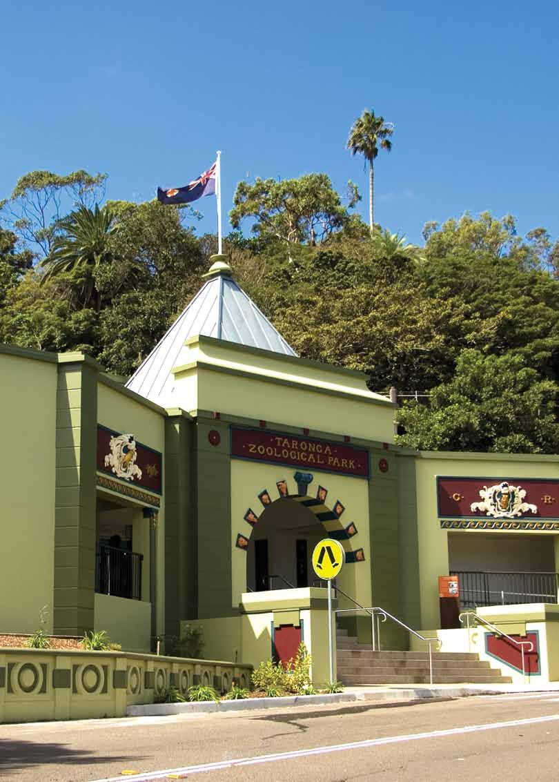 The restored glory of Taronga s historic Lower Entrance was achieved under the 12 year Master Plan redevelopment of Taronga and Taronga Western Plains Zoos to highlight the Zoos long history of