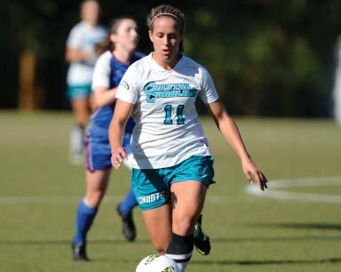 .. Netted Coastal s first goal of the season in the 38th minute against Jacksonville in the season opening North Florida Tournament.