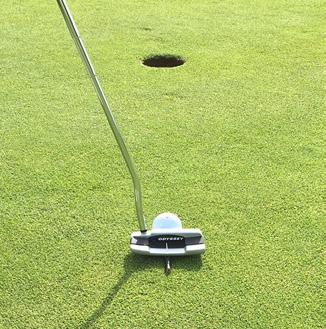 your putts from the sweetspot of the putter.