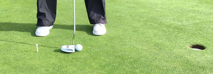 This causes unwanted adjustments during the through stroke and often results in a missed putt.