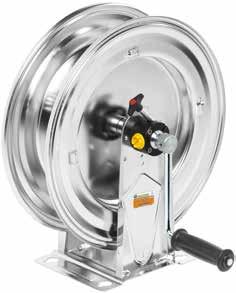 SERIES 430 SERIES 530 Security and durability Note: All the hose reels in the table are without hose 100 bar - AISI 316 stainless steel swivel joint - Teflon seals 200 bar - AISI 316 stainless steel