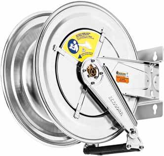 ose Reel AISI 316 These hose reels have the drum and the fixed bracket in stainless steel AISI 316.