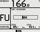 The Standby mode Info panel HDG: Current heading and Header repeater unit (True or Magnetic) SOG: Speed over ground. If SOG is missing, the speed info will be taken from log (STW).