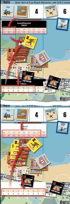 4.5.6 NSoP Steps 5 and 6: Getting Units to the Beach It s best to think of the Units on board ships between England and the Normandy beaches as forming a conga line on the Naval Display and the Beach