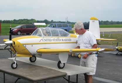 The model with its 85-inch wingspan, is from Jerry Bates