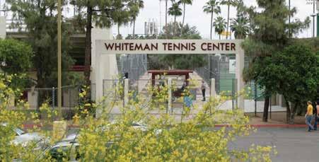 The Whiteman Tennis Center boasts the state-of-the-art Robson Player Facility including men s and women s locker rooms, team areas, coaches offices