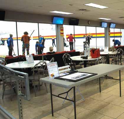 leagues, learn to curl classes, corporate events, training, and practice time in the