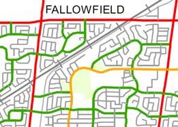 3.0 Transportation Network 3.1 Existing Road Network Greenbank Road and Woodroffe Avenue are both major north-south arterial roadways and connect Barrhaven with central Ottawa.