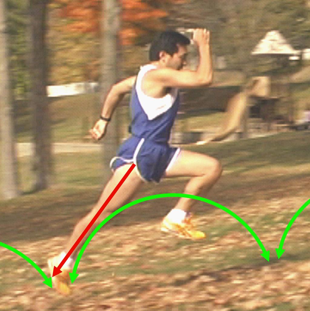 We ve got to be strong in this area (upper thighs). There are very few runners in the world who can maintain their knee lift right throughout their race. Their knees start to go down near the end.