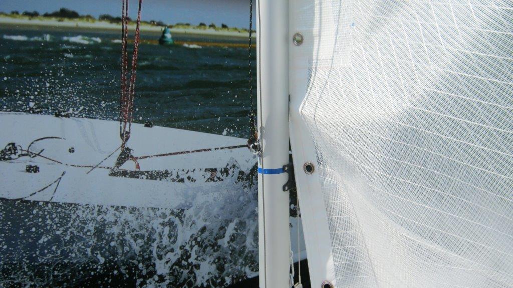 3.8 Reefing the Mainsail The combination of wind strength and crew experience sometimes leads to the prudent decision to reef the mainsail: 1.