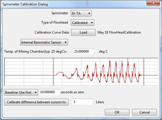 Figure HE-4-S9: Settings dialog of the Online Metabolic Setup window. 4. Perform the Quick Flow Calibration by clicking the button and following the prompted directions (Figure HE-4-S10).